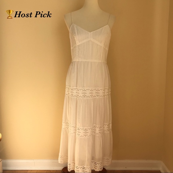 LOFT Dresses & Skirts - Ann Taylor LOFT Boho White Cotton Peasant Dress